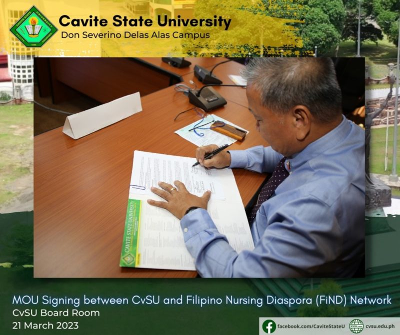 Ceremonial Memorandum Of Understanding Signing Between Cavite State