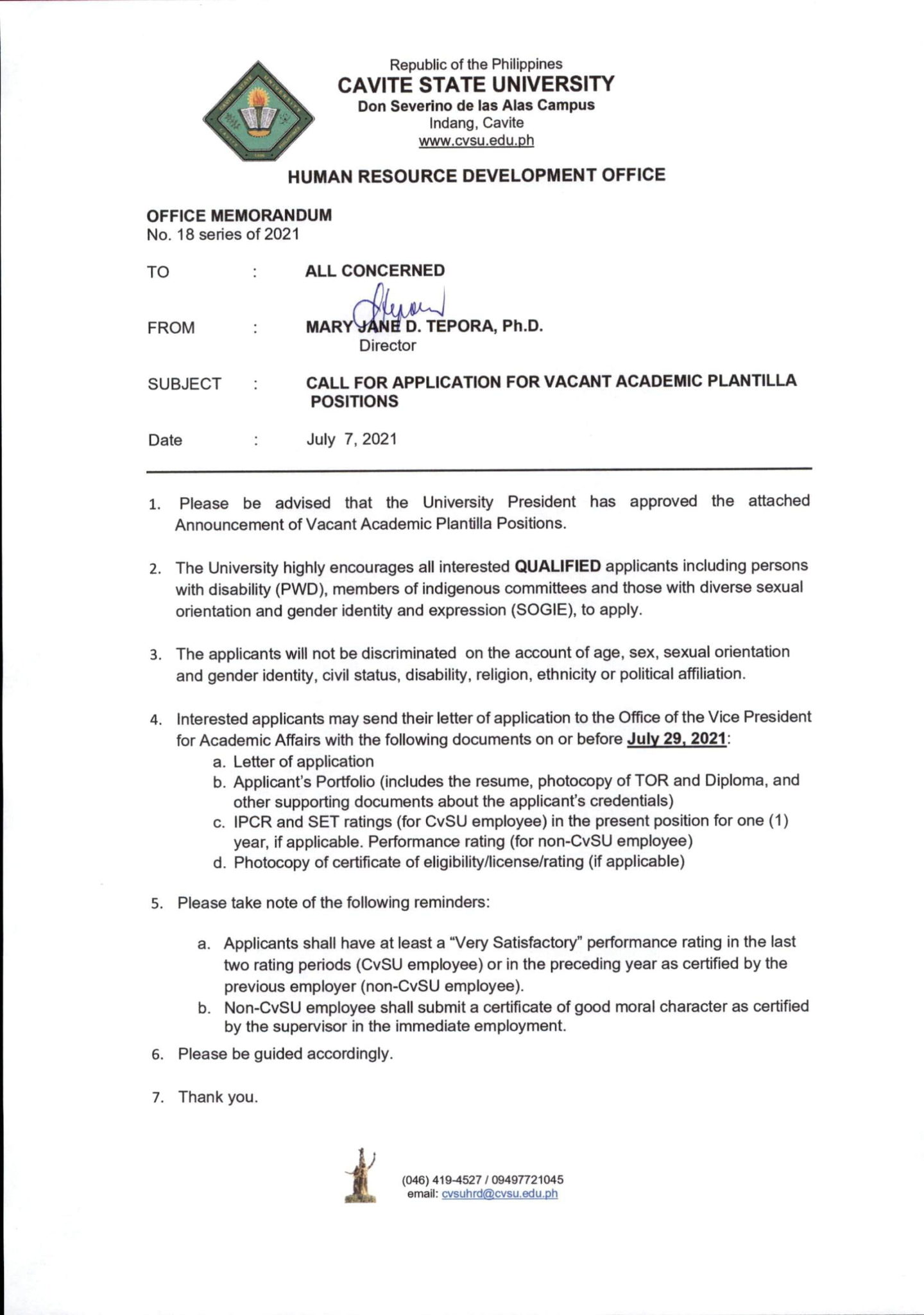 announcement-of-vacant-plantilla-positions-cavite-state-university