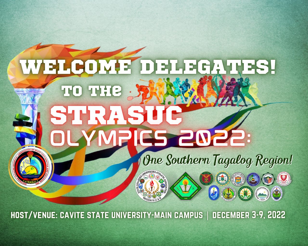 CvSU hosts STRASUC Olympics 2022: One Southern Tagalog Region – Cavite ...