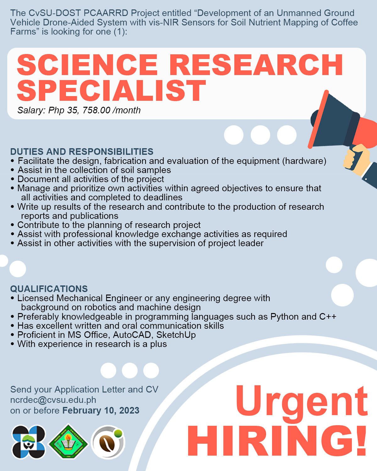 Science Research Specialist Ii Job Description Dost